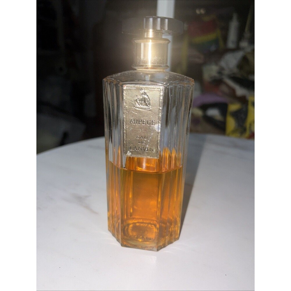 Vintage Arpege Eau de Lanvin 8oz Old Formula Art Deco Fluted Bottle France